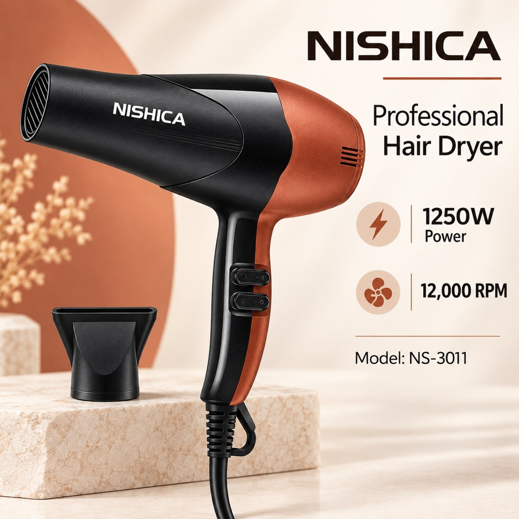 [HD-3011] Nishica Hair Dryer NS-3011
