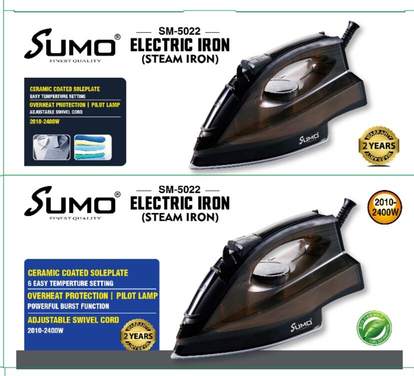 [IR-5022] Sumo Steam Iron SM-5022 Ceramic
