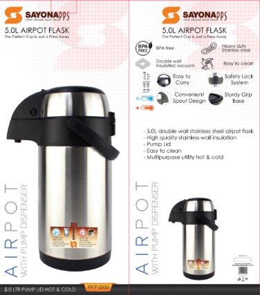 [FL-2533] Sayona 5.0L Airpot Flask SVF-2533