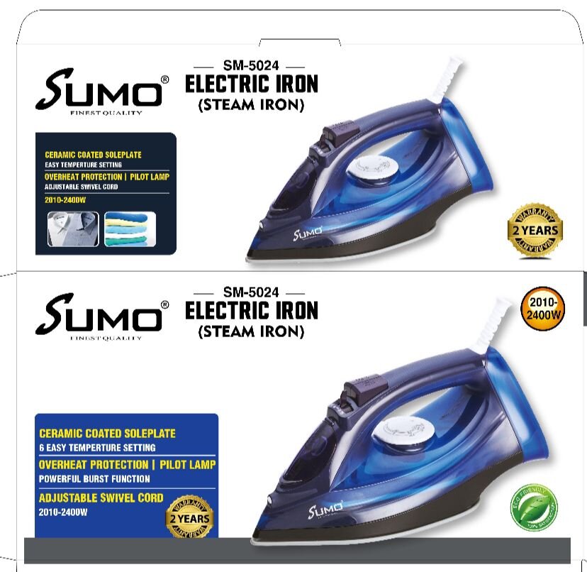 [IR-5024] Sumo Steam Iron SM-5024 Ceramic